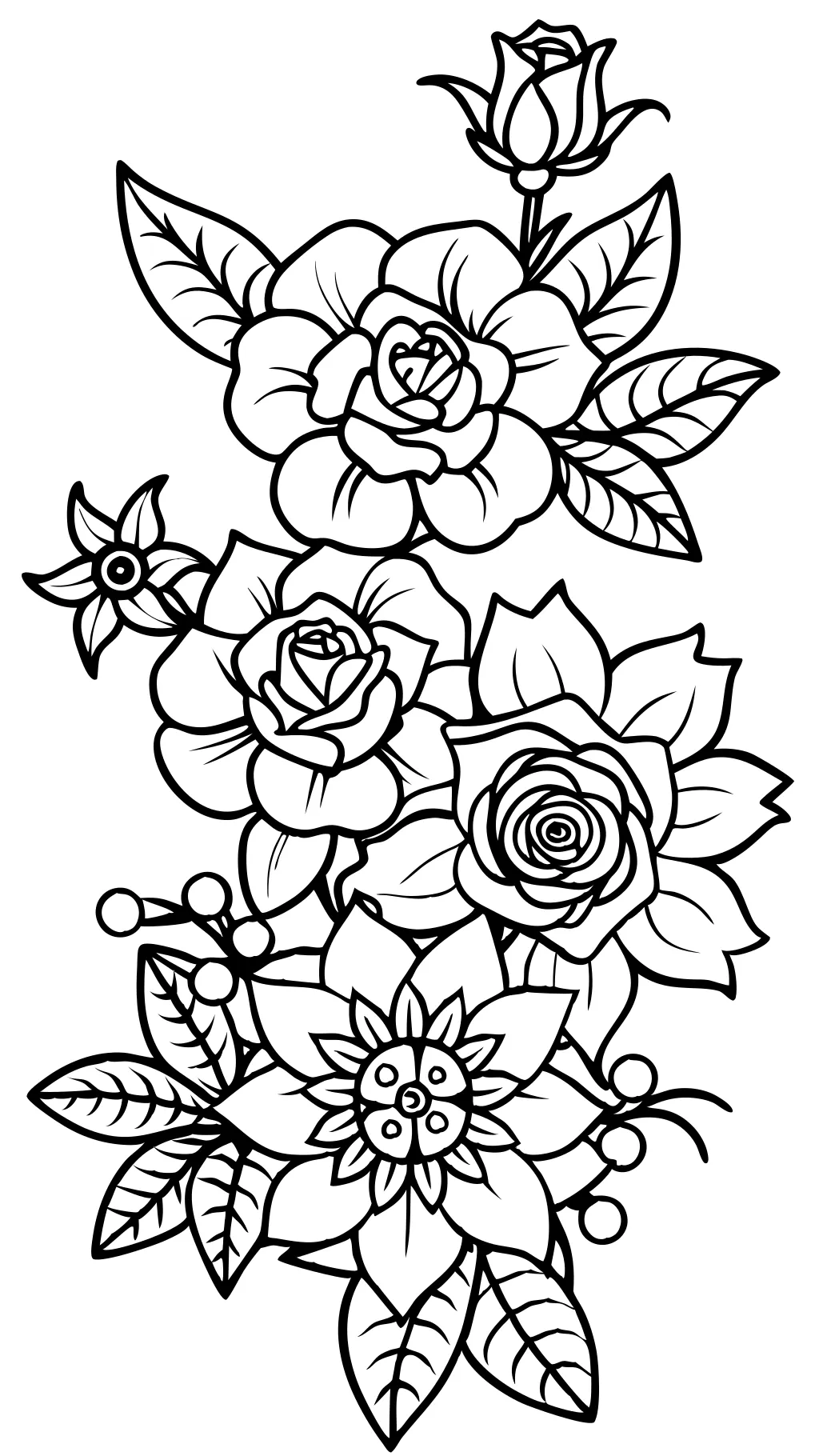 coloring pages flowers for adults